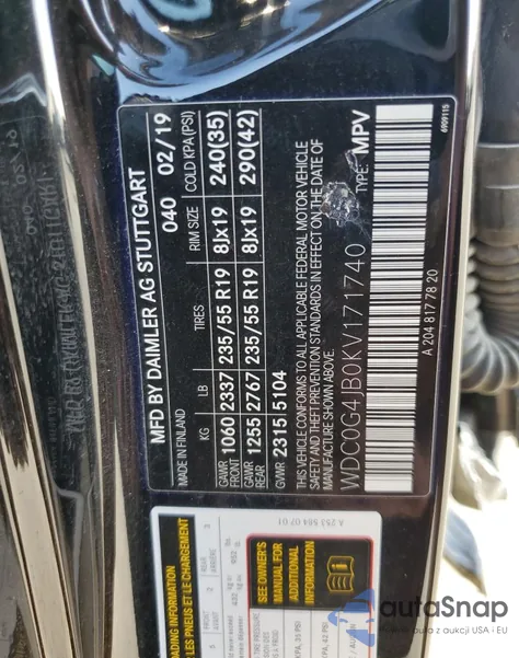 WDC0G4JB0KV171740